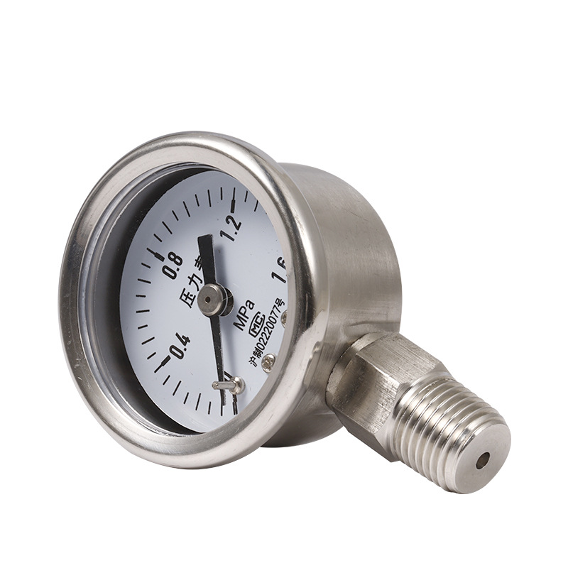 Jiangyue Y40BF Stainless Steel Pressure Gauge (0-1.6 MPa, Radial, Threaded Connection) for Air, Liquid, Oil, Water Pressure - Image 5