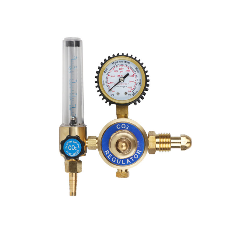 Full Copper CO2 Argon Gas Pressure Reducer Regulator Flowmeter for MIG TIG Welding - Image 5