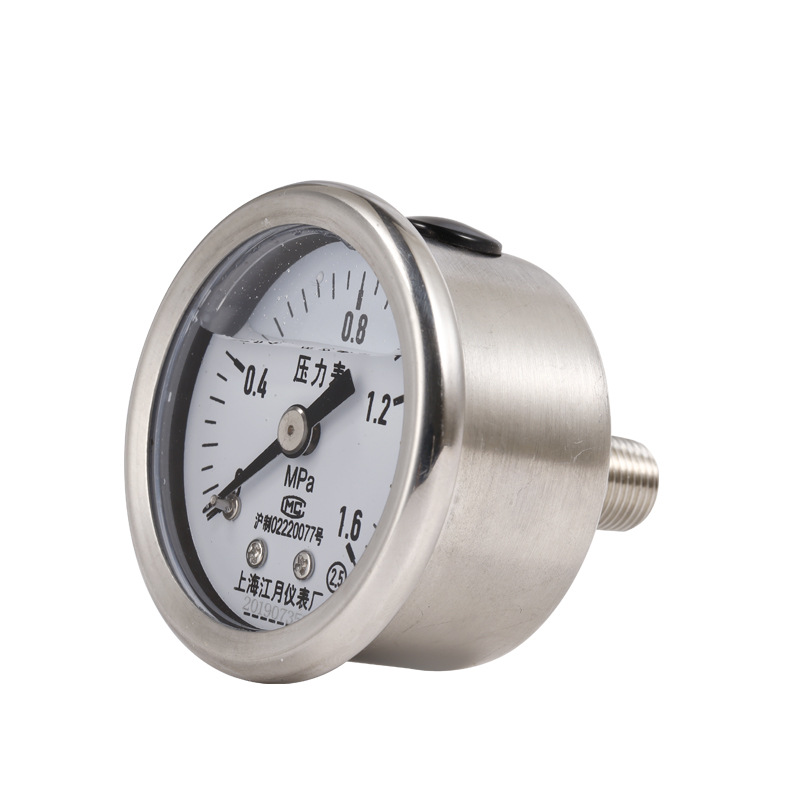 Axial Stainless Steel Pressure Gauge YN40BF/Z (0-1.6MPa) for Air/HVAC Systems - Image 4
