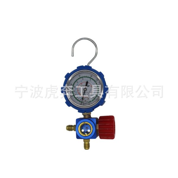 SONGLIN HVAC Refrigeration Manifold Gauge Set for R134a R410a with Sight Glass and Hoses, 1/8NPT Connection - Imagem 4