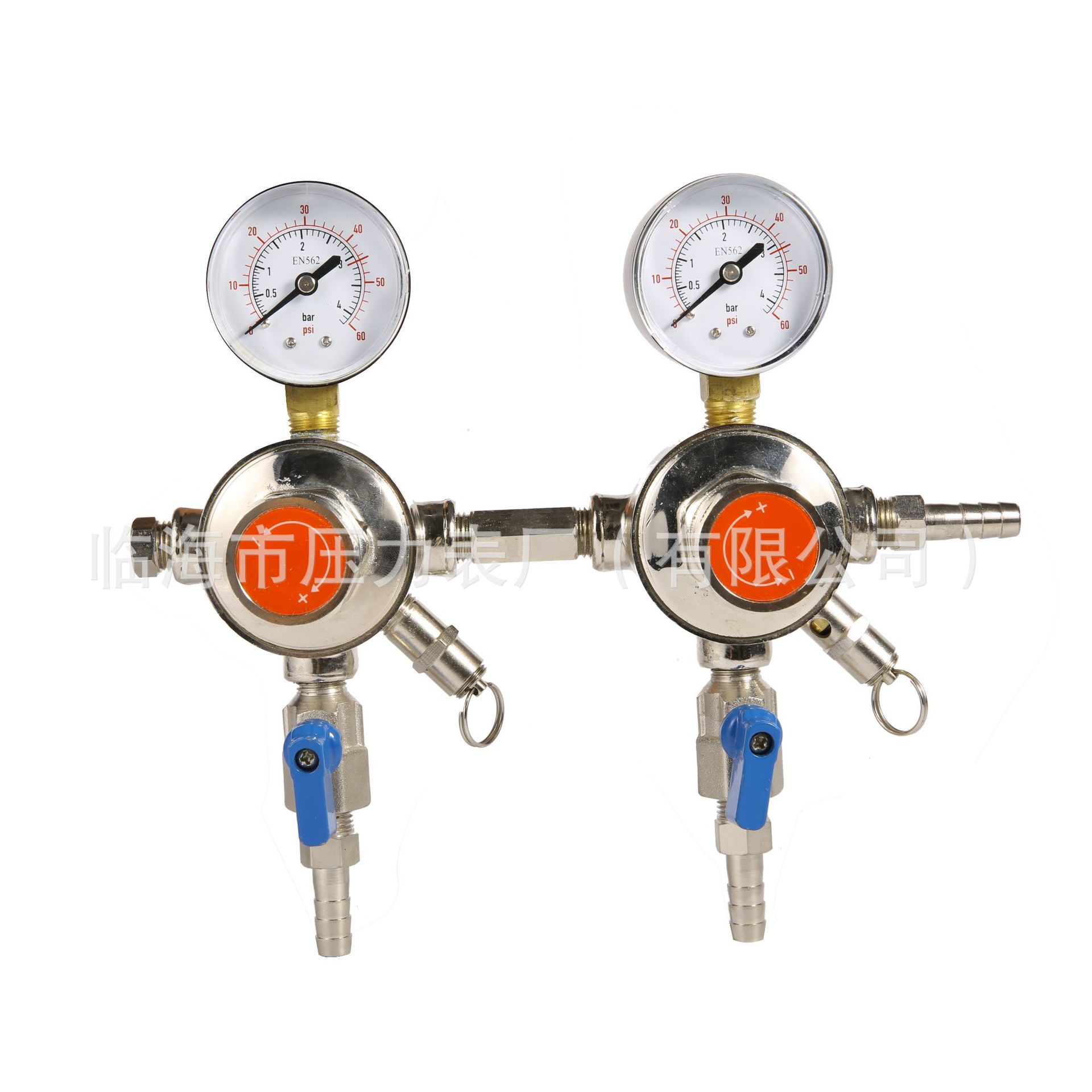 Carbon Dioxide CO2 Pressure Regulator with Dual Gauges (0-25 bar/psi, 0-4 MPa) for Beer Dispenser Machines with EN562 Standards, Replaces CO2-13J02 - Image 4