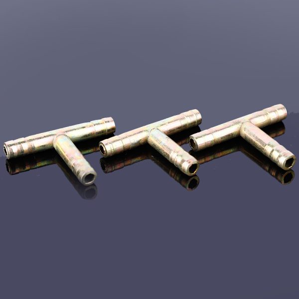 Copper Y-Type Hose Barb Connector Fitting 8mm 10mm for Oxygen Acetylene Tube - Image 4
