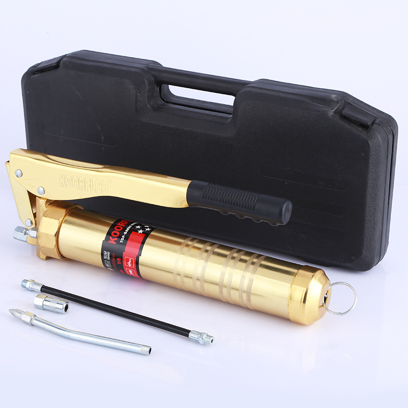 KOORFICO Gold Grease Gun (10000-13000psi, 600CC-900CC) Manual High-Pressure Pump for Excavators, Shovels, Engineering Machinery - Image 4