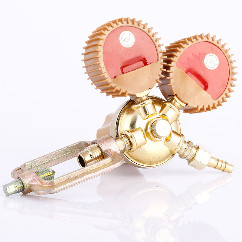 Golden Antivibration Acetylene Pressure Reducer Regulator Gauge (YQE-03) for Welding & Cutting Systems - Image 4