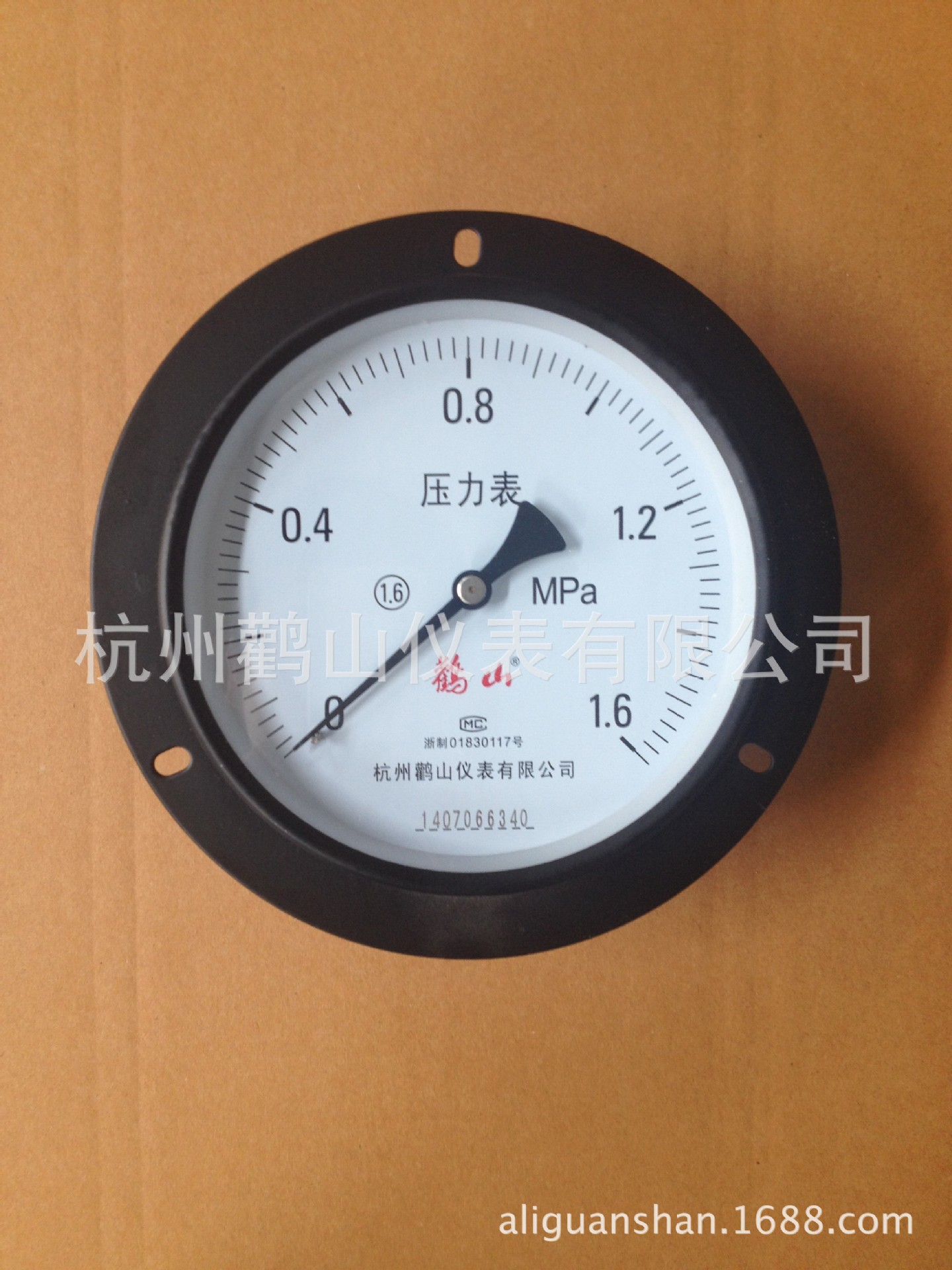 Y150ZT Axial Pressure Gauge with Edge 0-1.6 MPa, for Air Pressure Systems, compatible with Guanshan Brand HVAC equipment - Image 4