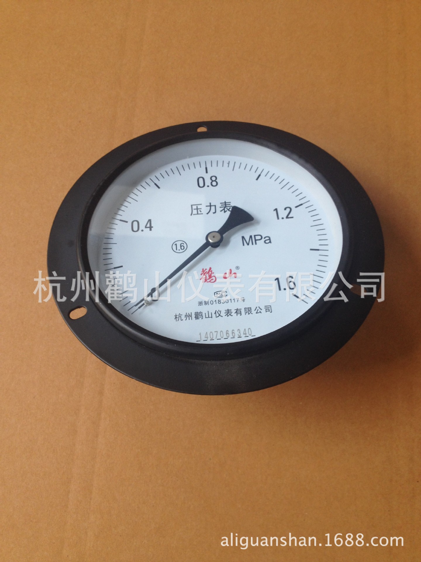 Y150ZT Axial Pressure Gauge with Edge 0-1.6 MPa, for Air Pressure Systems, compatible with Guanshan Brand HVAC equipment - Image 5