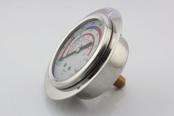 Refrigeration Manifold Gauge (R-22, R-12, R-502) 6.4cm Dial, 17.5 kg/cm2 and 250 psi Measurement for HVAC Systems - 이미지 4