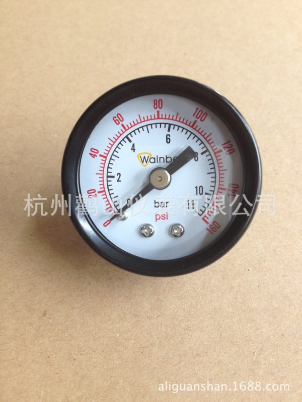 Axial Pressure Gauge with RoHS Compliant Material (0-1.6MPA) for Pneumatic Systems - Imagem 4