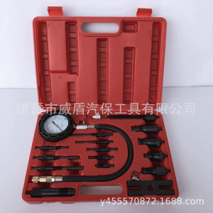 Diesel Cylinder Pressure Gauge Kit (0-1000PSI) for Engine Diagnostic Testing