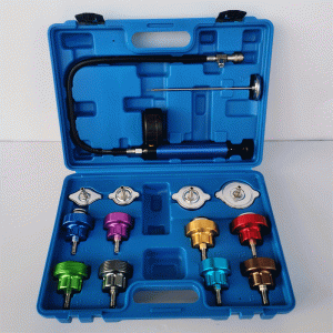 14-Piece Radiator Pressure Tester Kit & Vacuum Type Cooling System Purge and Refill Tool Kit for Automotive Cooling Systems