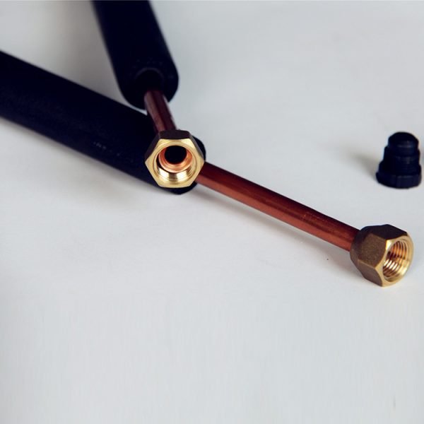 Insulated Copper Air Conditioner Line Set (Various Sizes) for HVAC Systems, Replaces Standard AC Connecting Pipes - Imej 4