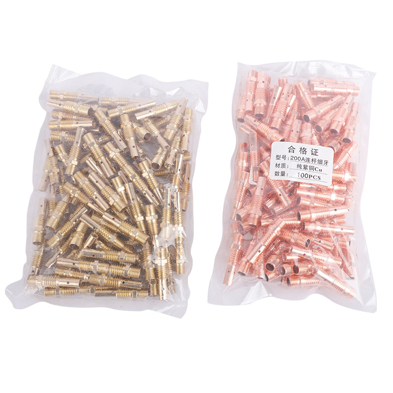 MIG Welding Torch Conductive Tip Connector Rod Brass Copper 350A 500A 9.0*9.5mm Length 43.6mm 64.00mm 83.30mm for MIG Welding Machine Repair - Image 5