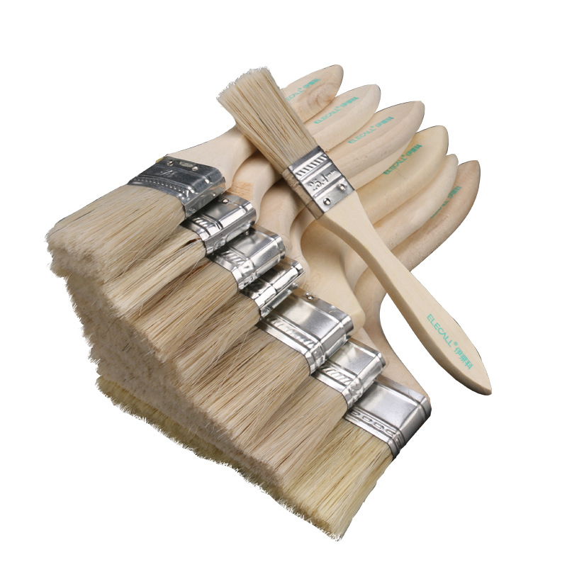 Durable Paint Brush Set (1-8 inch, Soft Bristle, Wooden Handle) for Industrial Cleaning & Dust Removal - Image 5