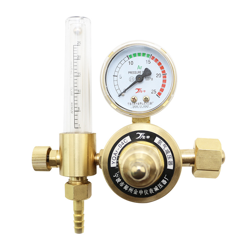 Full Brass Argon Pressure Regulator YQAR-04C (0-25 MPa) for Welding & Flow Control - Image 5