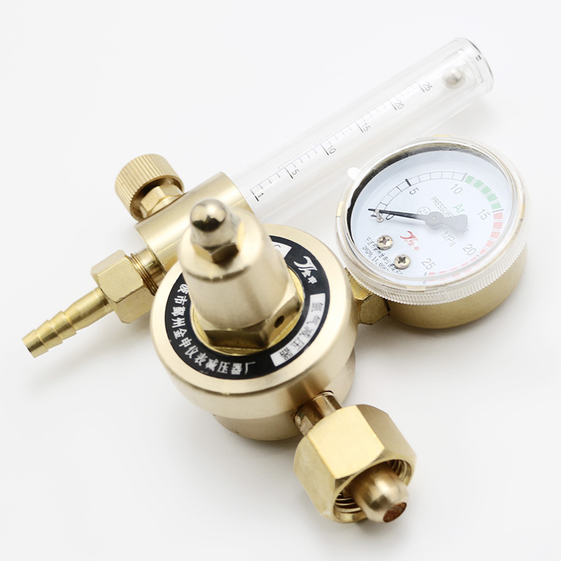 Full Brass Argon Pressure Regulator YQAR-04C (0-25 MPa) for Welding & Flow Control - Image 4