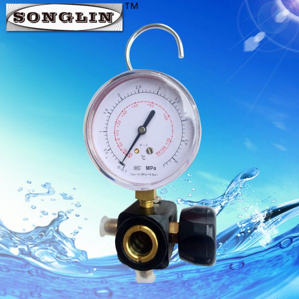 Automotive AC Refrigerant Pressure Gauge Kit (0-5 MPa, R410A compatibility) for AC Charging System with Single Valve, KL1.6 precision - Image 4
