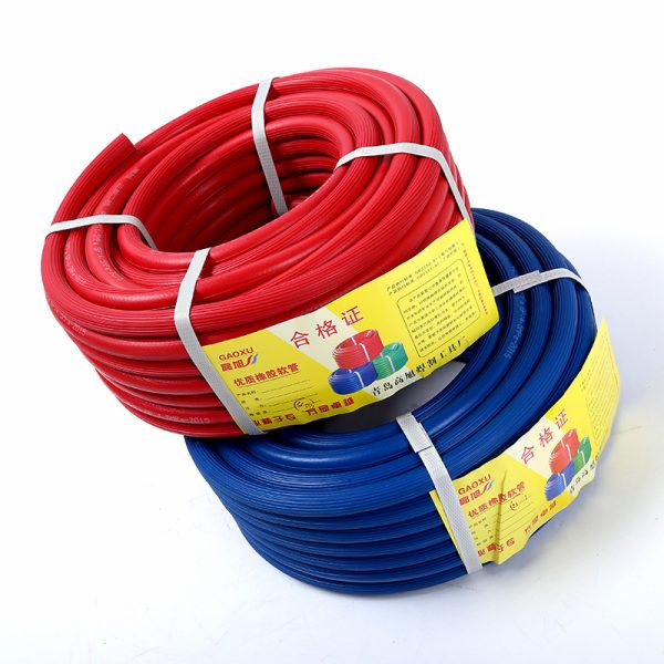 GAOXU High-Pressure Oxygen Acetylene Hose, Red & Blue, Natural Rubber, Anti-Explosion Welding Gas Supply Tube - 이미지 5