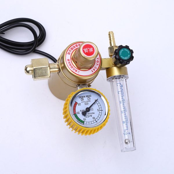 Yuepai CO2 Heated Pressure Reducer Regulator for Welding & Industrial Gas Cylinders, 0-25 MPa - 이미지 4