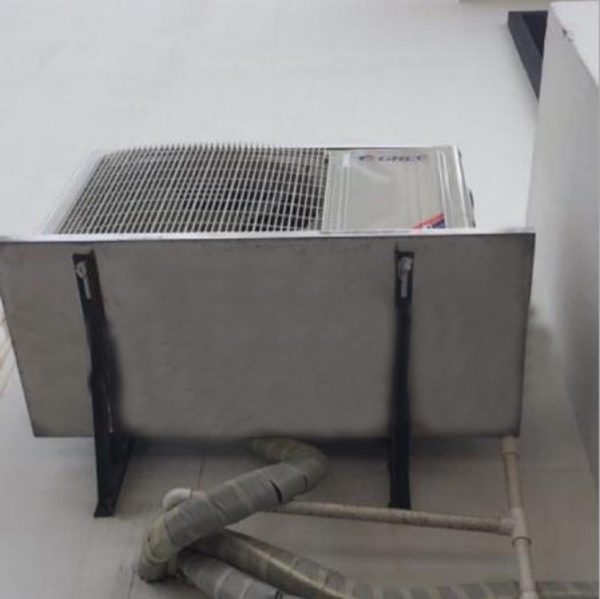 Metal HVAC Condensate Drain Pan (84cm x 38cm, 1-2P) for Outdoor AC Unit, Galvanized or Stainless Steel - รูปภาพ 4
