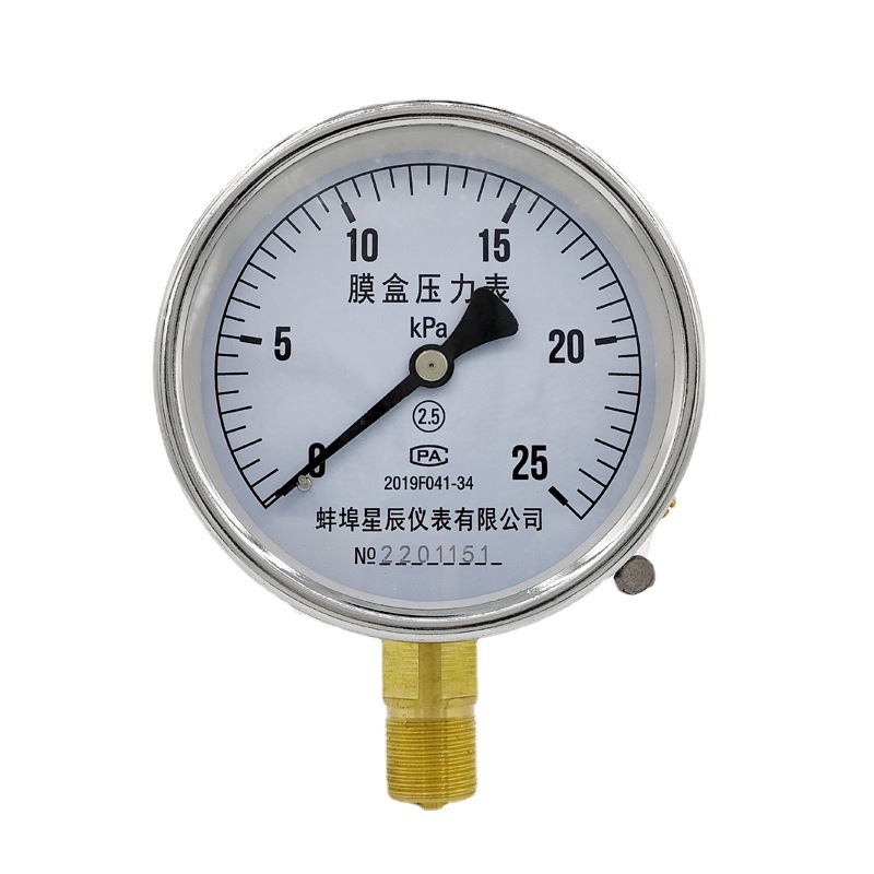 Membrane Pressure Gauge YE-100 0-25kPa Radial HVAC System - Image 5