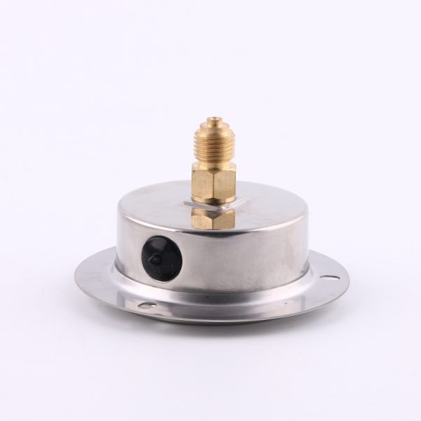 FQN630 63mm Axial Oil-Filled Refrigerant Pressure Gauge with Flange for R22, R404A, R134a Systems - Anti-Vibration HVAC Gauge - 이미지 4
