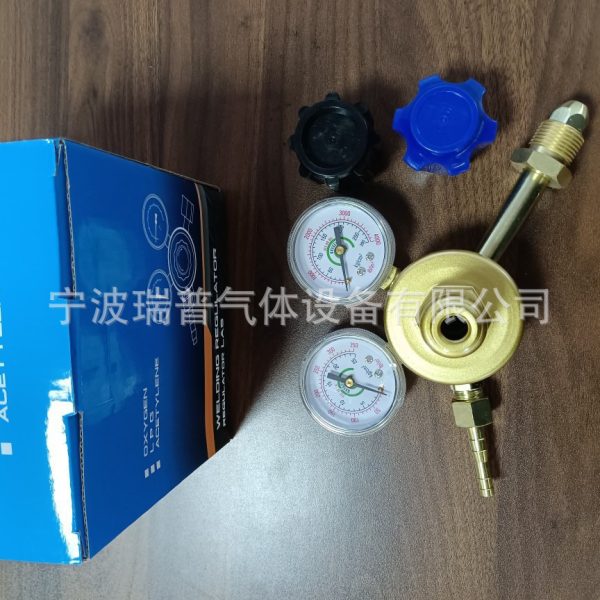 TANAKA Style Oxygen Pressure Regulator with Extended Connector for Zambia Africa Export - Imej 4