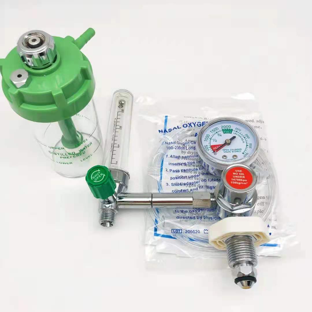 Bull Nose Oxygen Flow Meter with Humidifier Bottle (0-25 MPa, 1-15 L/min) for Medical Oxygen Delivery, Replaces ATOR-1 - Image 4