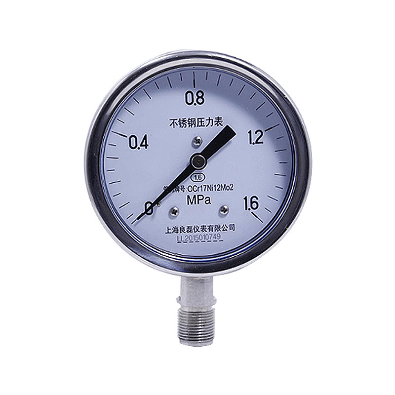 Lianglei Stainless Steel Pressure Gauge Y150-B-F (150mm Dial) for High Pressure Pipe Systems, Oil, Water, Hydraulic, Vacuum, and Anti-Pressure - Image 5