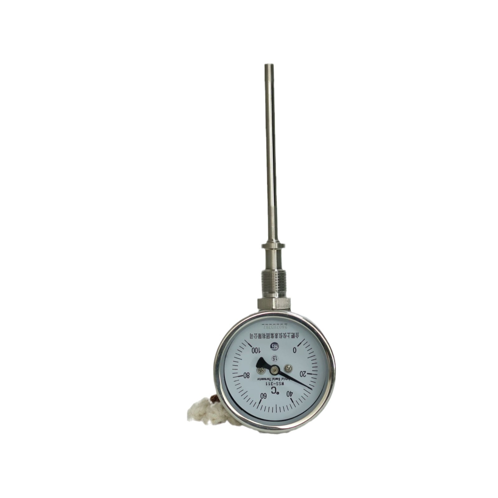 Bimetal Thermometer WSS-311 Industrial Temperature Gauge with 304 Stainless Steel Probe for HVAC Systems - Image 5