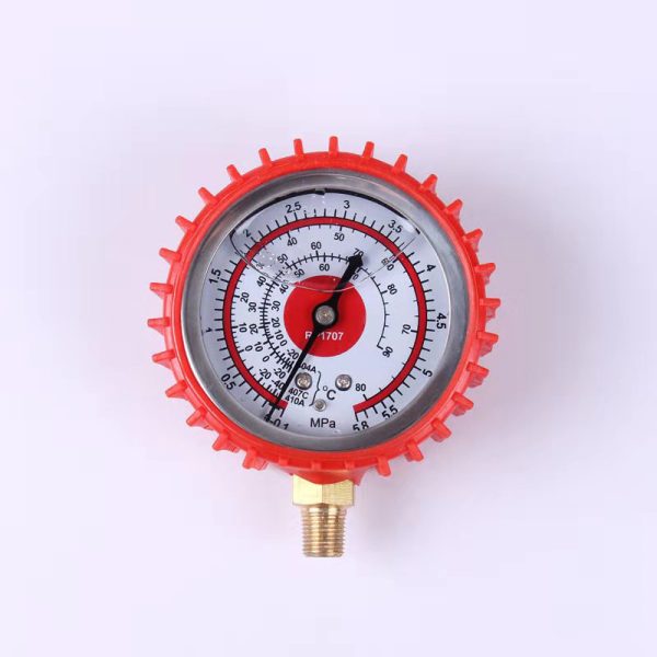 Refrigerant Pressure Gauge 50mm Dial 1.6 Accuracy Class R-134a R-410A R-22 R-404A compatible with HVAC systems - Image 4