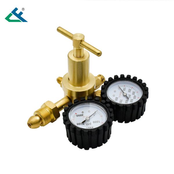 Industrial Nitrogen Pressure Regulator Gauge Dual Display 0-800psi / 0-4000psi for HVACK Systems Replaces NR1-01 - Imej 5