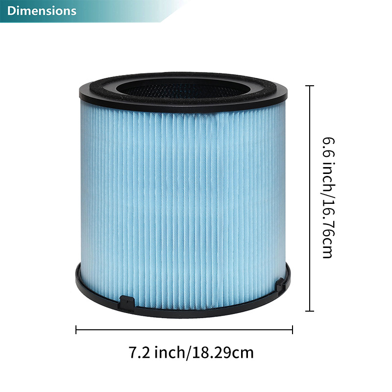 HEPA Activated Carbon Air Purifier Filters (2-Pack) compatible with AIRTOK AP1001 Air Purifier for dust and odor removal - Image 5