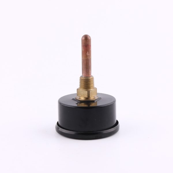 Axial Temperature Pressure Gauge 50mm Black Iron Shell Copper Probe for HVAC Systems - Изображение 4