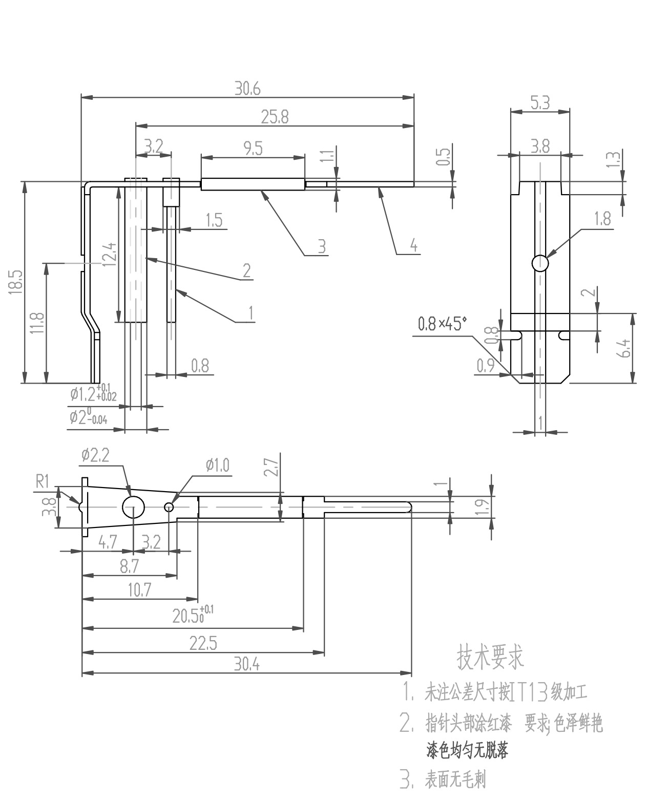 Red Pointer Pressure Gauge Movement Replacement Part for Swimming Pool Filter Systems, Replaces 1697# - Image 4