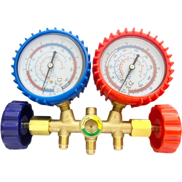 CT-536 Refrigeration Manifold Gauge Set (R-12, R-22, R-404A, R-134a) with Charging Hoses for AC HVAC Systems - Image 5