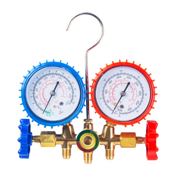 R134a AC Manifold Gauge Set with Dual Gauges and Hoses for Automotive AC Recharging and Diagnostics - รูปภาพ 4