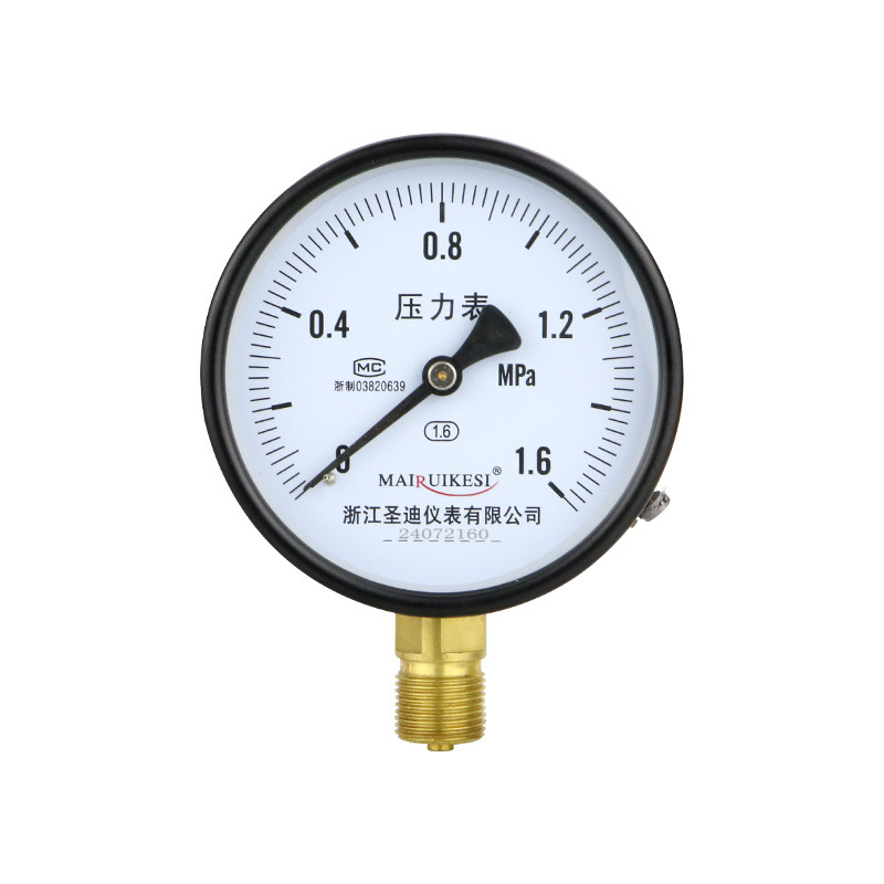 Radial Vacuum Pressure Gauge M20*1.5 Thread Y100 Stainless Steel Pressure Meter for Water Gas Oil - Image 5