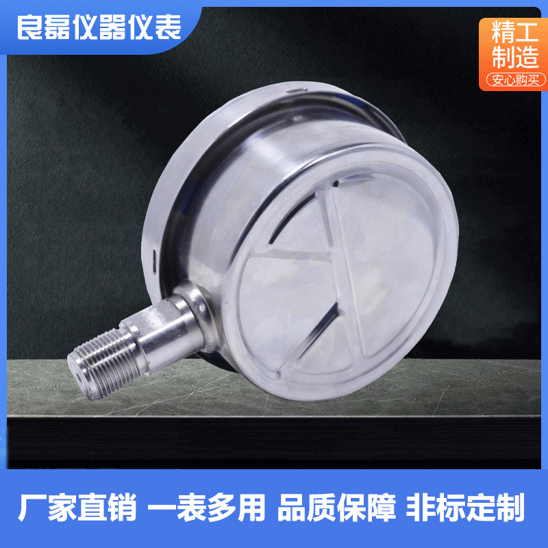 Lueng Lei Y100-B-F Stainless Steel Pressure Gauge (0-1.6MPa) for HVAC Systems - Image 4