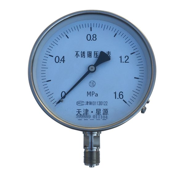 Tianjin Xingyuan Stainless Steel Pressure Gauge (0-1.6 MPa) for Industrial Boiler & Steam Systems, Customizable Pressure Range - Изображение 5