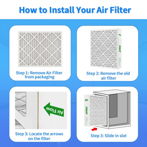 MERV 13 Air Filter 20x25x4 inches (2-Pack) for HVAC Systems, Replaces Standard Furnace AC Filters - Image 4