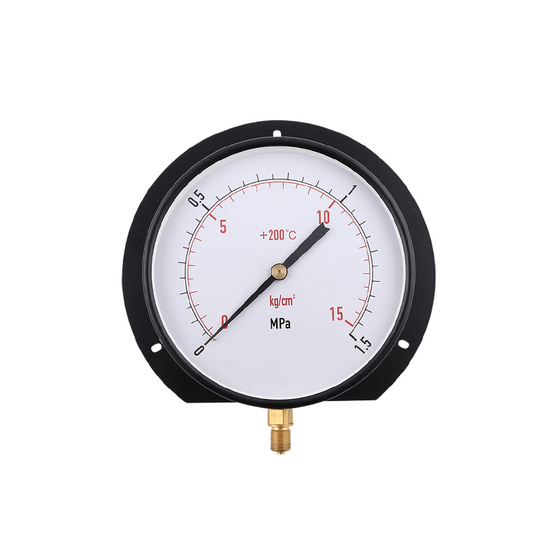 Electrophoretic Iron Case Radial Pressure Gauge (160mm) with Rear Flange for Industrial Applications, 0-1.5 MPa/kg/cm2, Customizable - Image 5