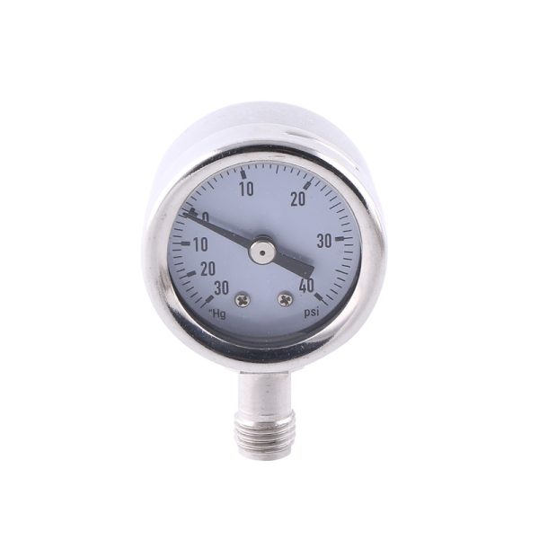 JIUZHOU Y40K 40mm Radial Full Stainless Steel Vacuum Pressure Gauge -30"Hg to 40psi for HVAC Systems - Изображение 5