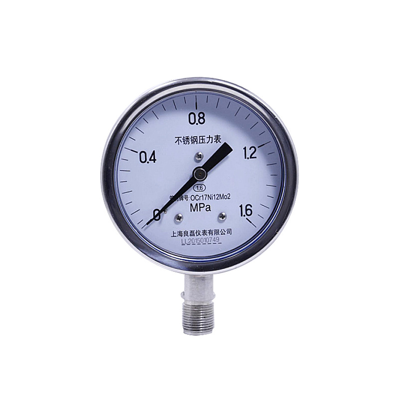 Lueng Lei Y100-B-F Stainless Steel Pressure Gauge (0-1.6MPa) for HVAC Systems - Image 5