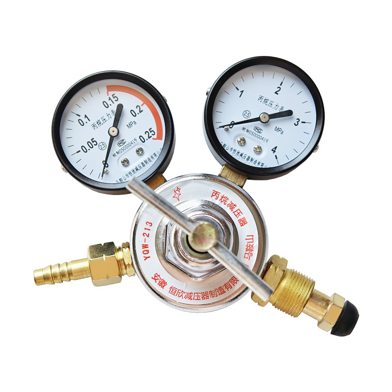 Propane Pressure Regulator YQW-213 Dual Gauge Industrial Full Copper for Propane Gas Tanks - Image 5