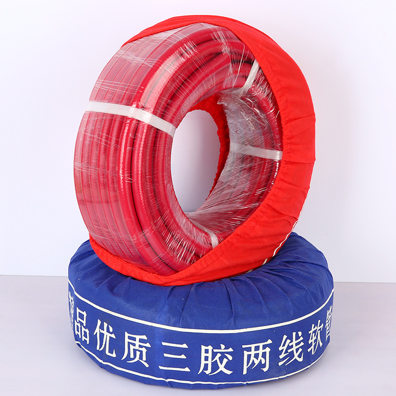 Haoyu Three-Layer Two-Line Rubber Hose High-Pressure Oxygen Acetylene Tube for Industrial Welding Air Gun - Image 4