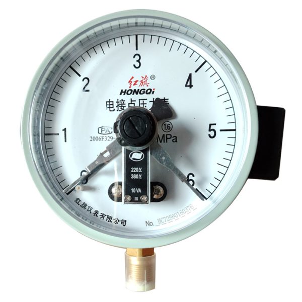 Hongqi YX-150 Electric Contact Pressure Gauge Vacuum Pressure Table for Water Pump Control - 이미지 5