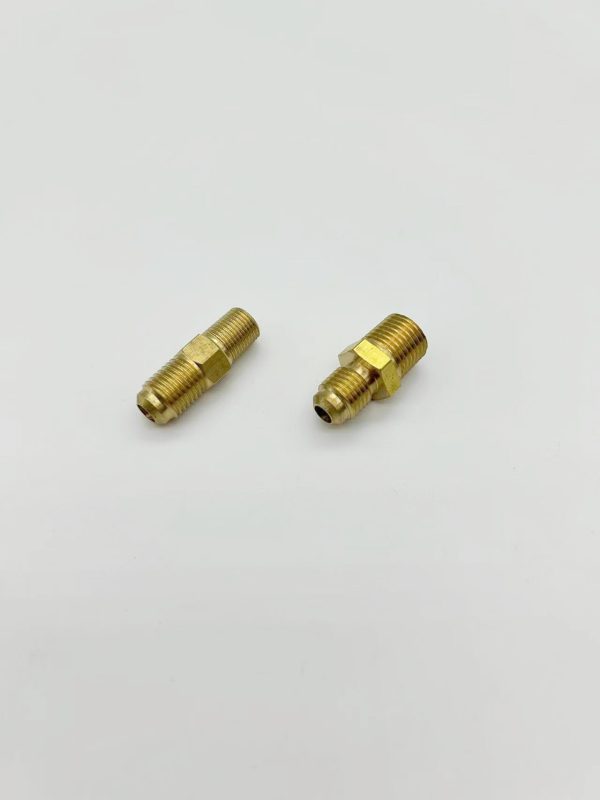 HVAC Brass Threaded Adapter Fitting (SAE 1/4 to 1/8 NPT, SAE 1/4 to 1/4 NPF) for Compressor Vacuum Pump - รูปภาพ 4