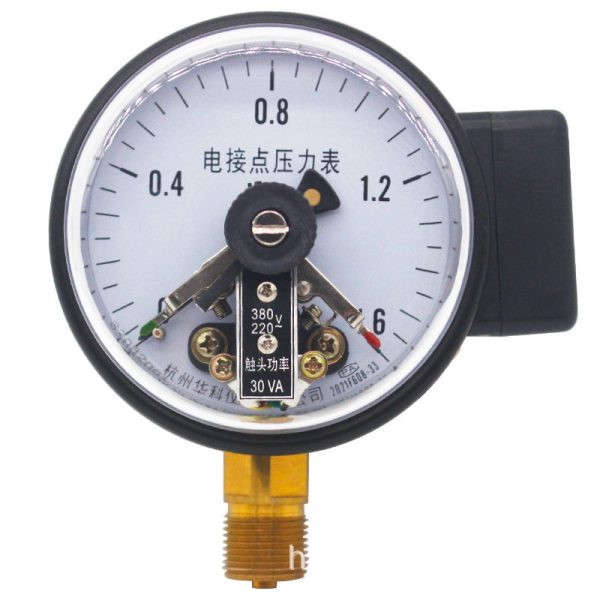 Yongyi YXC100 Radial Electric Contact Pressure Gauge 0-1.6MPa 220V/380V Controller for Water, Liquid, Oil, Gas Systems - Изображение 5