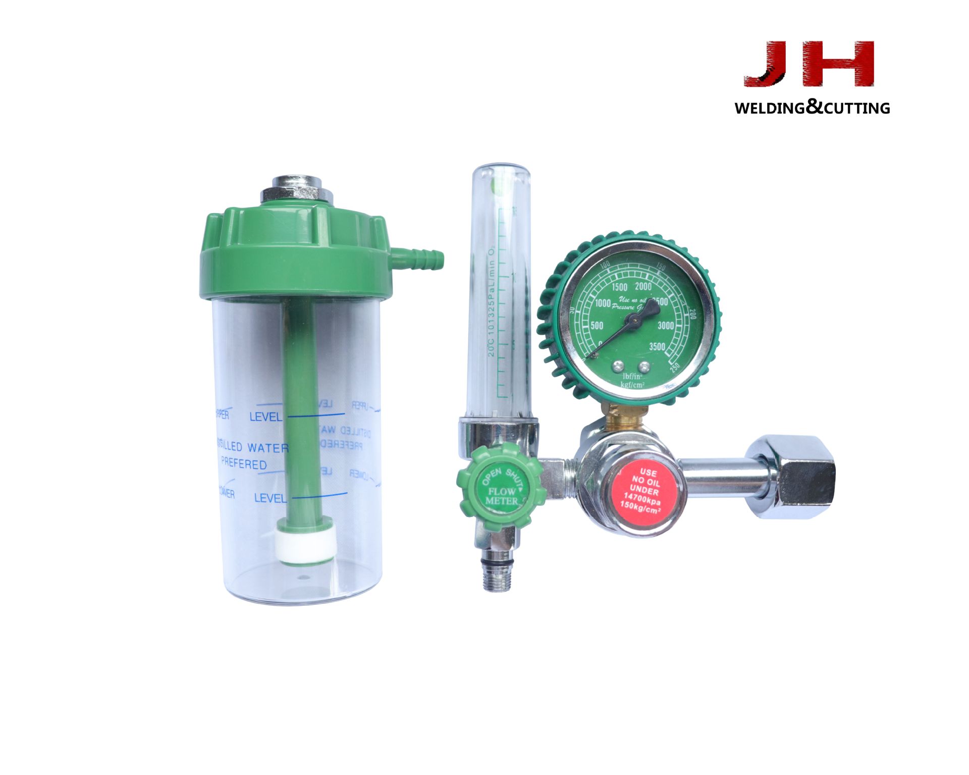 G5/8 Oxygen Flow Meter Regulator with Pressure Gauge and Humidifier Bottle, 0-15 L/min for Oxygen Inhaler, CGA540 compatible - Image 4