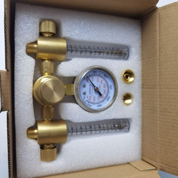 Argon Gas Pressure Regulator with Dual Flow Meters for Welding, Single Stage Pressure Reducer, 0-25 MPa - 이미지 5